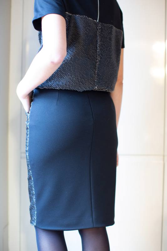 Leatherette skirt CO-1016